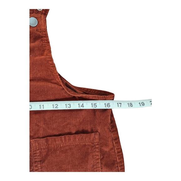 Children's Place Corduroy dress sleeveless skirtall fall rust orange sz 16 - Picture 7 of 9